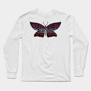 Swirls and Silk - Lesbian Flag Long Sleeve T-Shirt